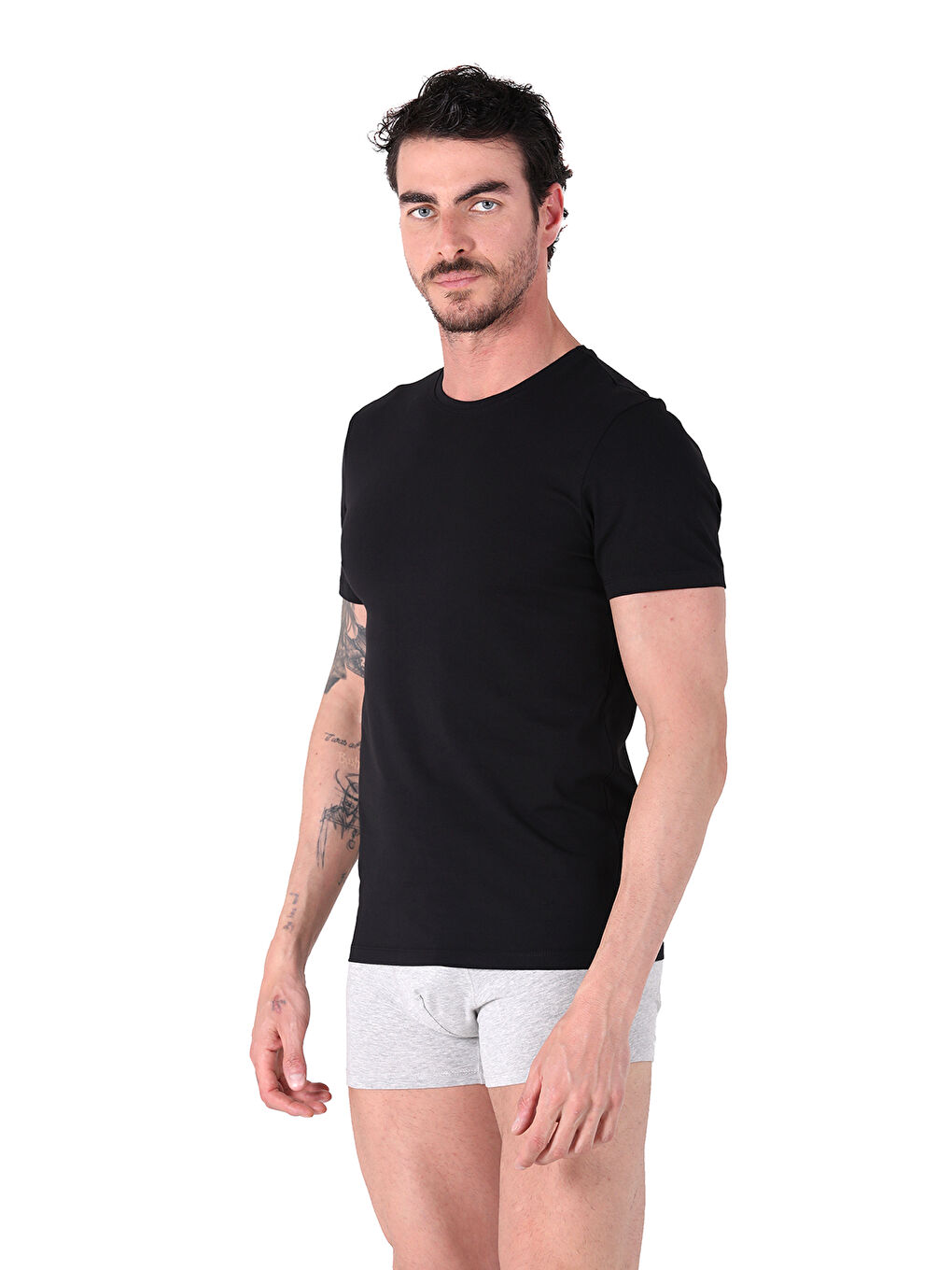 Siyah North Ice Bisiklet Yaka Tshirt SİYAH-4