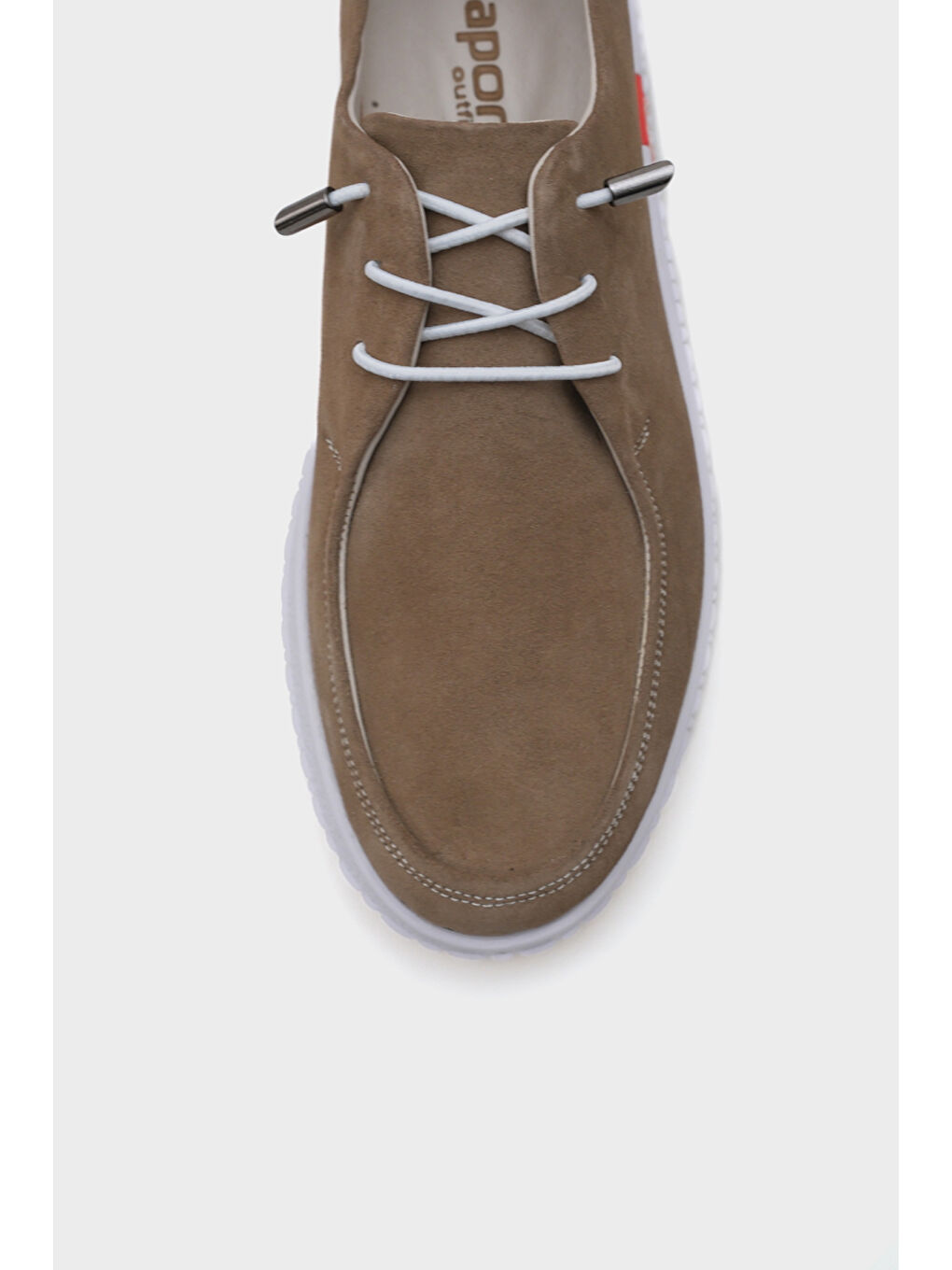 Bej Carrol Süet Deri Kadın Loafer-2