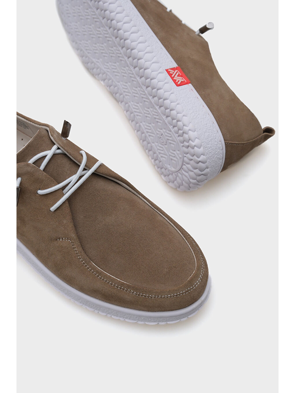 Bej Carrol Süet Deri Kadın Loafer-3