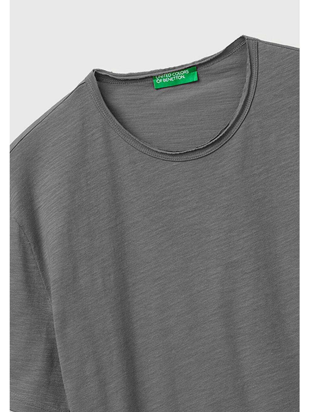 Erkek Antrasit  %100 Pamuk Regular Fit Bisiklet Yaka T-Shirt-2