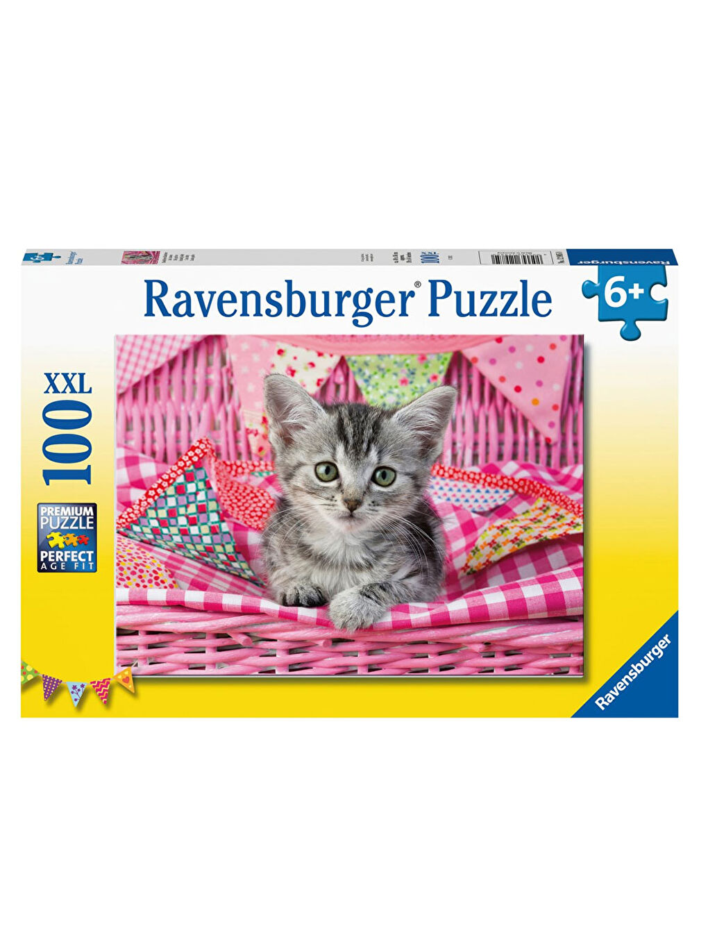 Ravensburger Renksiz Çocuk Puzzle 100 Parça Sevimli Kedicik 129850