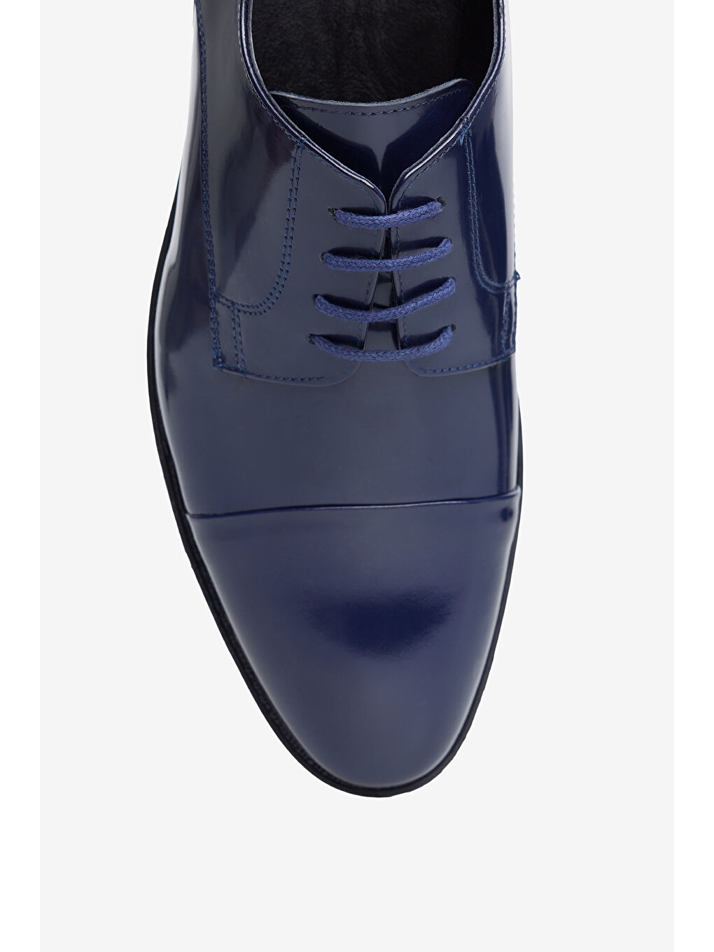 Erkek Lacivert %100 Deri Klasik Rugan Ayakkabı-2
