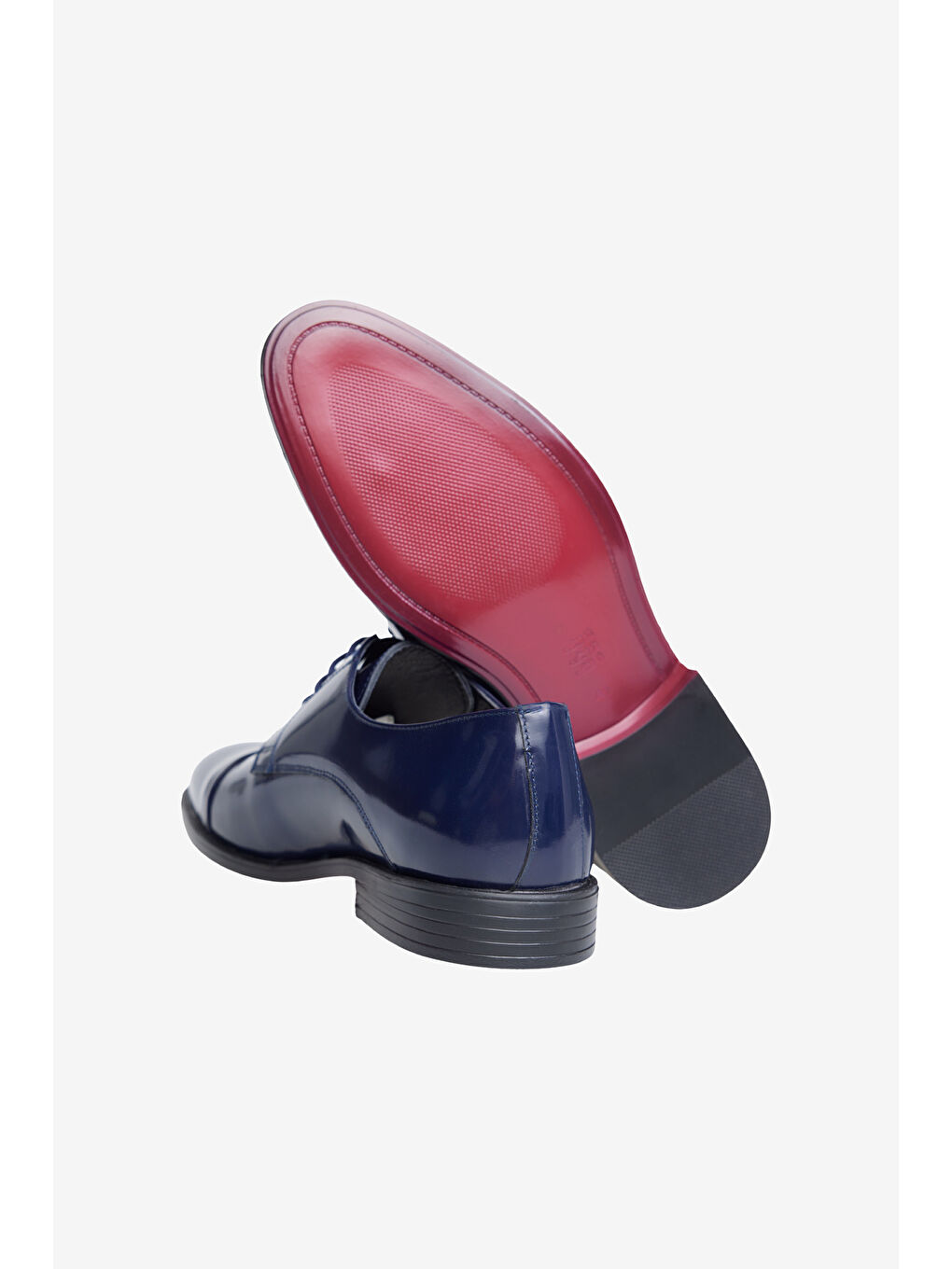 Erkek Lacivert %100 Deri Klasik Rugan Ayakkabı-3