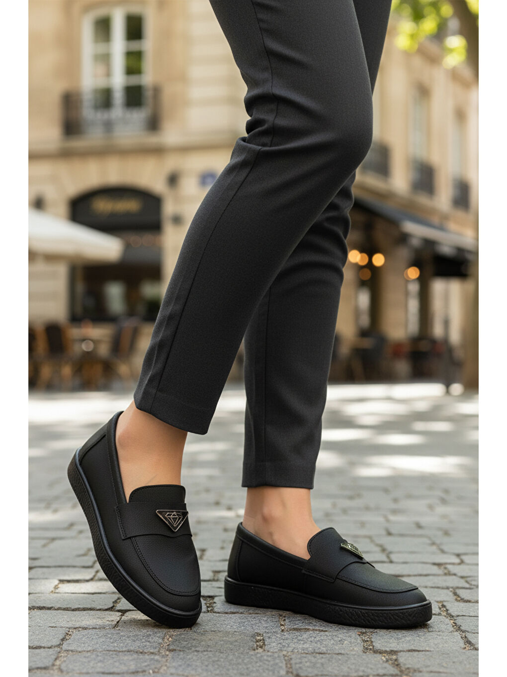 Siyah Hafif Esnek Kadın Casual Ayakkabı B-01 Z-2