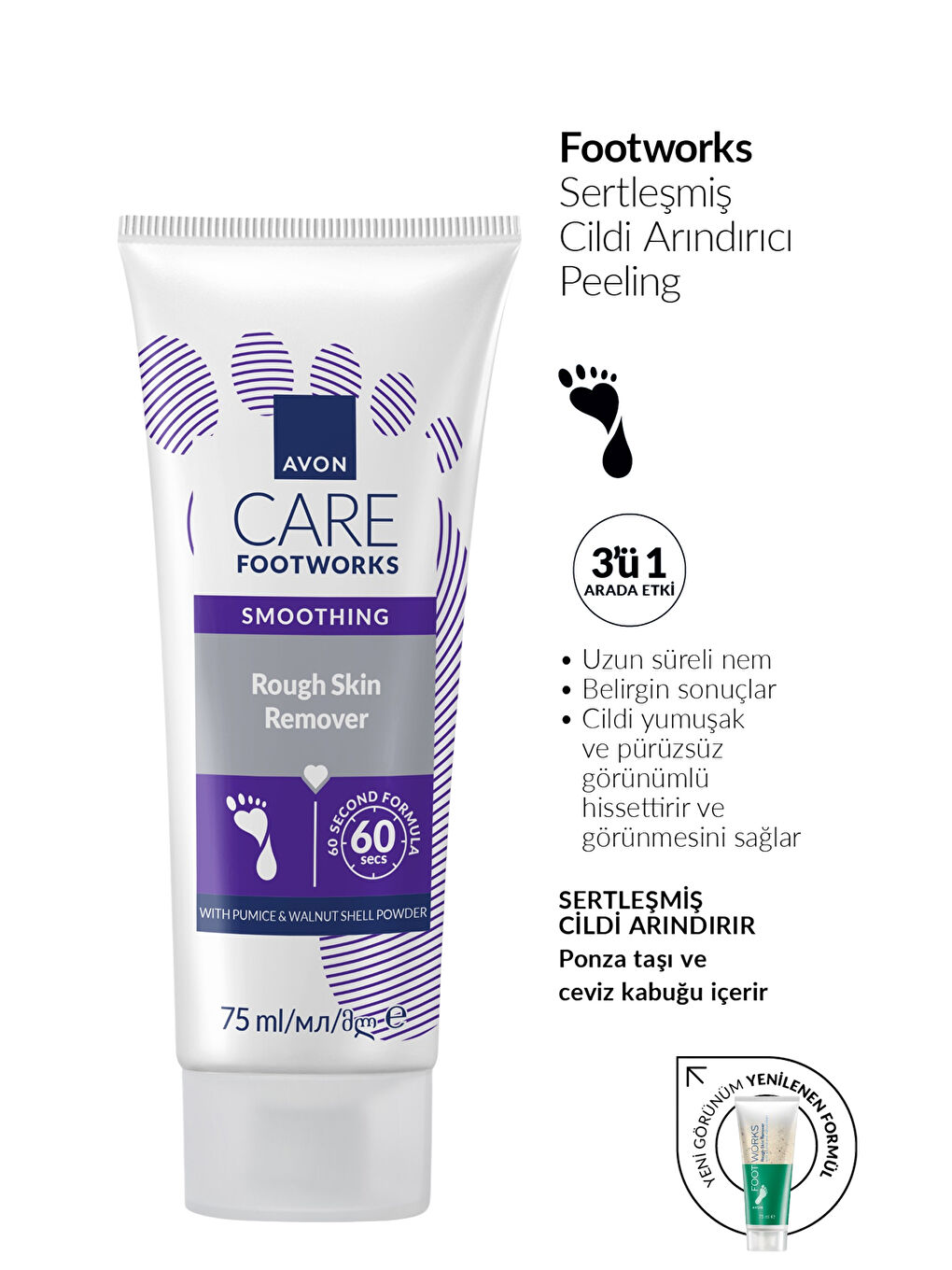 Footworks Sertleşmiş Cildi Arındırıcı Ayak Peelingi 75ml-1