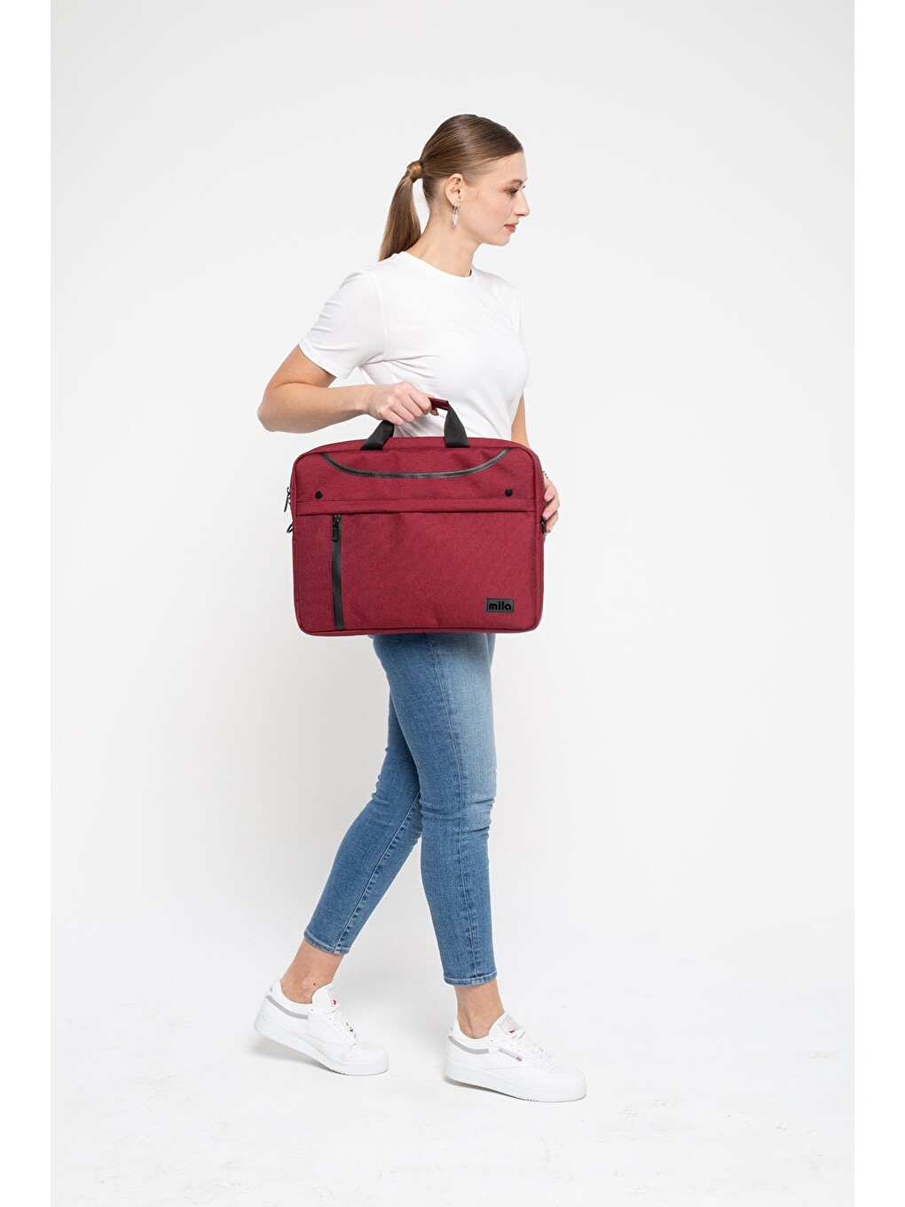Bordo Ml-t205-wm300 Business Serisi 15.6" Su Geçirmez Kumaş Ve Fermuar ,laptop,notebook Çantası+mouse-3