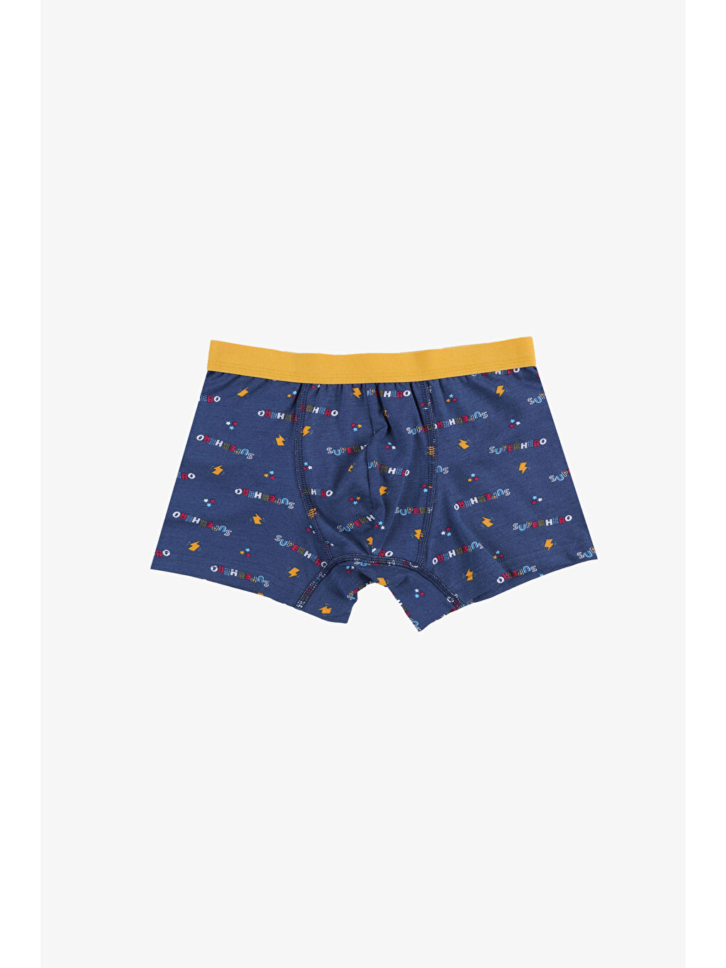 Lacivert Erkek Çocuk Pamuklu Uzay Baskılı 3'lü Boxer