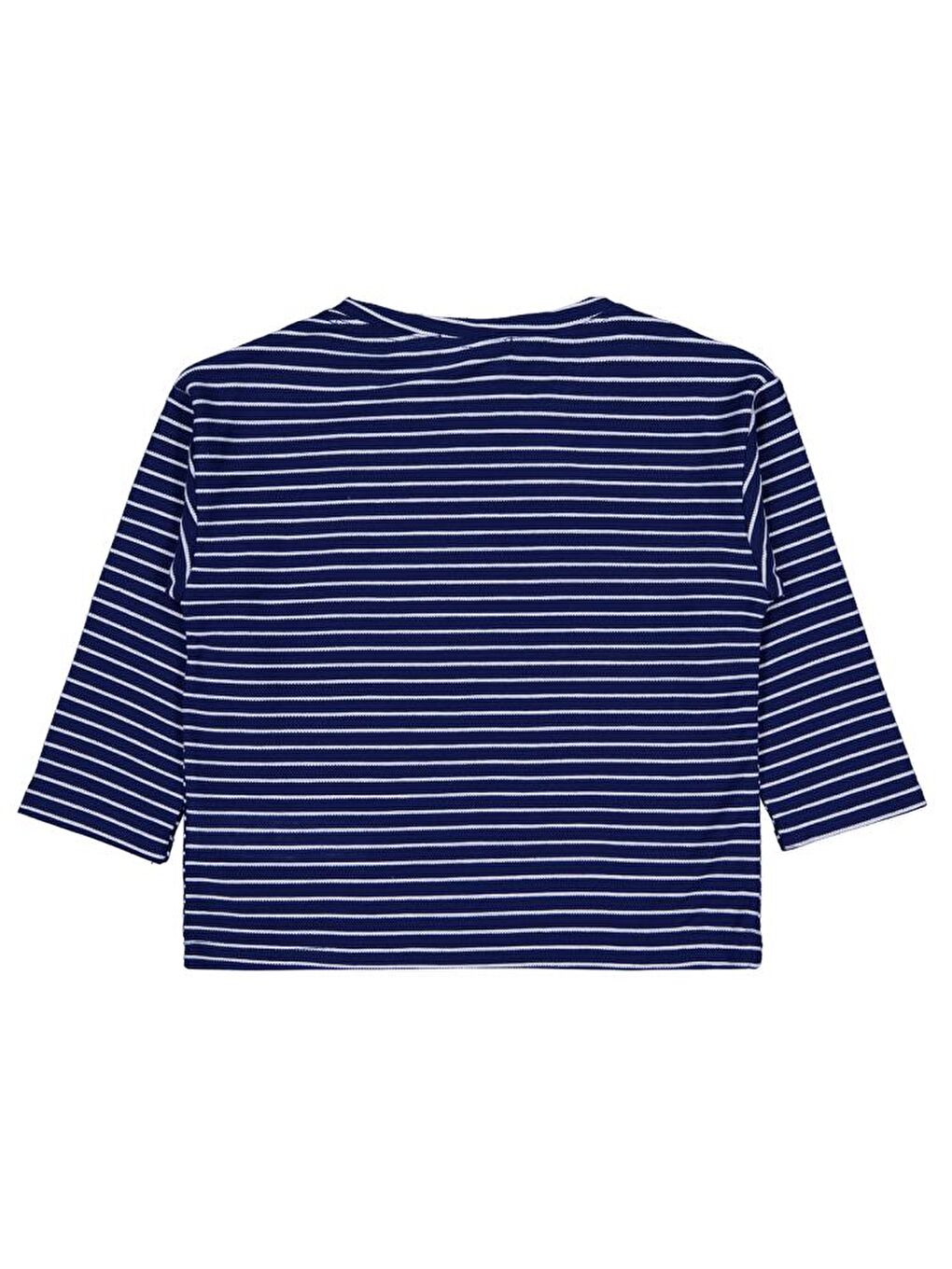 Lacivert Boys Yatay Çizgili 2-5 Yaş Sweatshirt-1