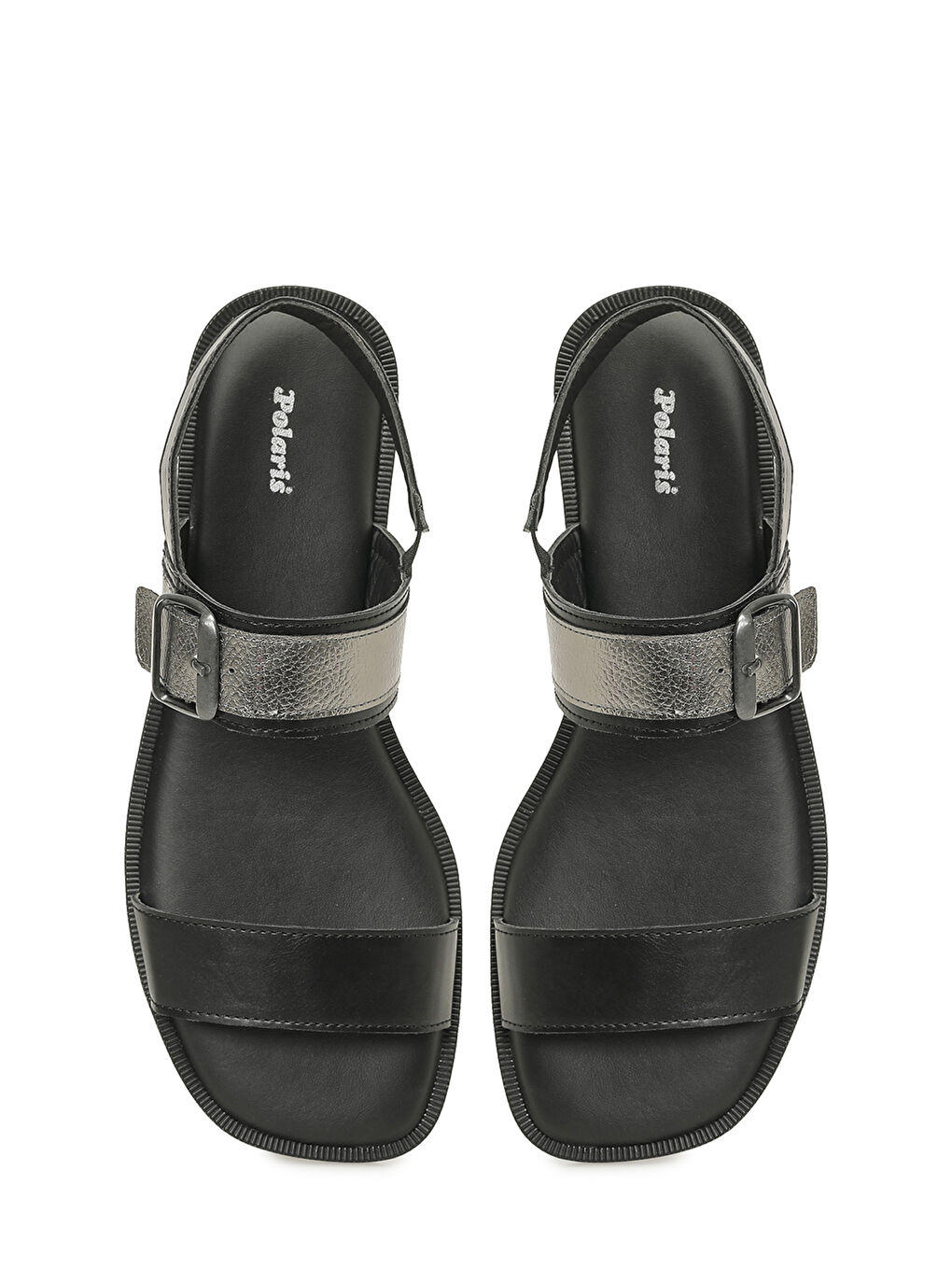 327081.Z 6FX Siyah Kadın Düz Sandalet-3