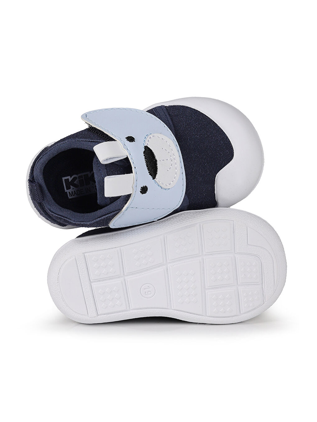 Lacivert Winni Cırtlı Kız Bebek İlk Adım Ortopedik Günlük Ayakkabı-4