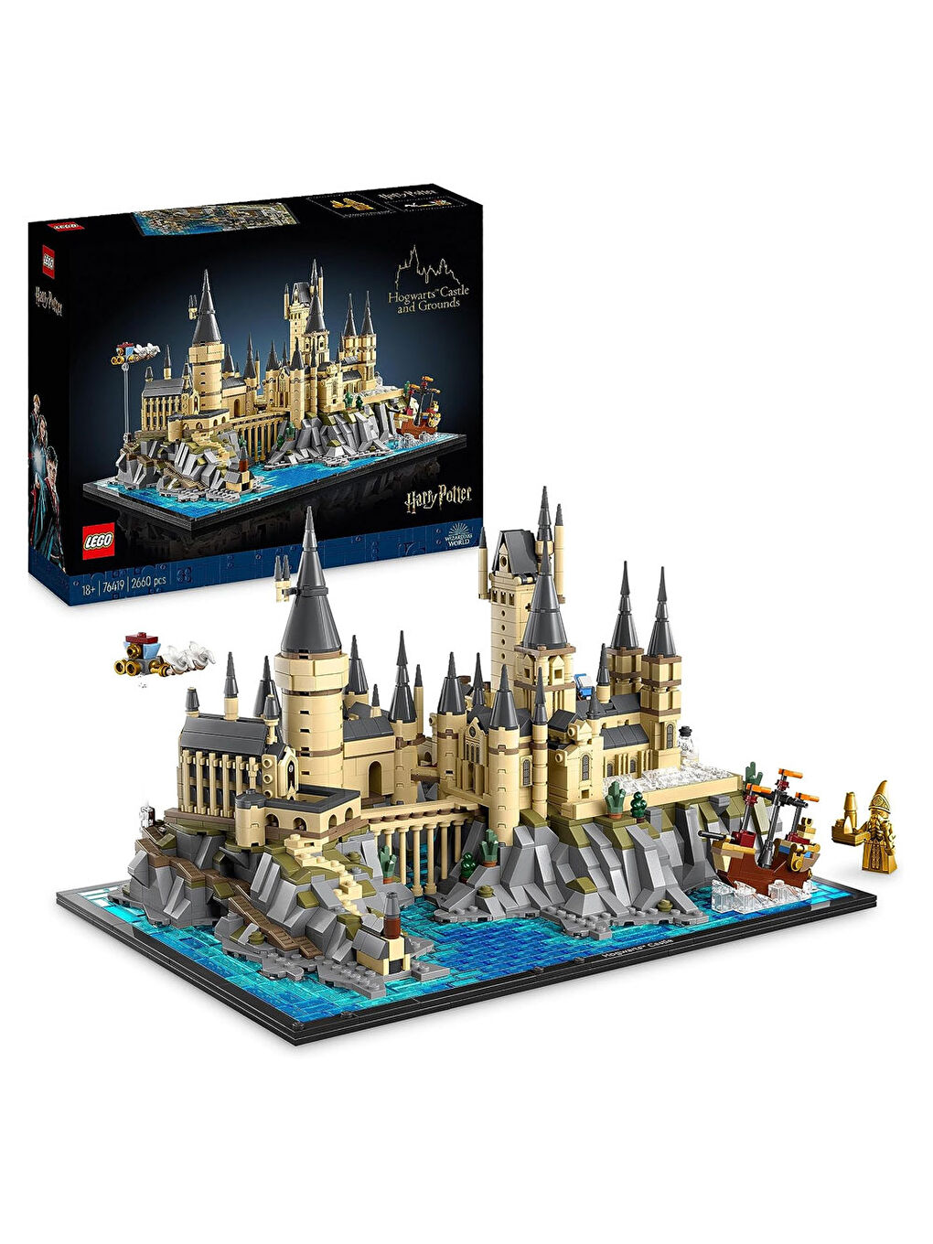 Lego Renksiz Harry Potter Hogwarts Şatosu ve Bahçesi 76419