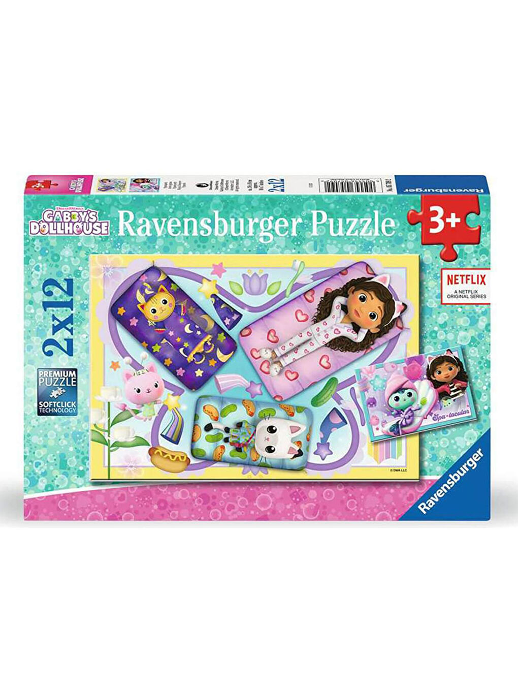 Ravensburger Çocuk Puzzle Gabbys Dollhouse 2x12 Parça 57092