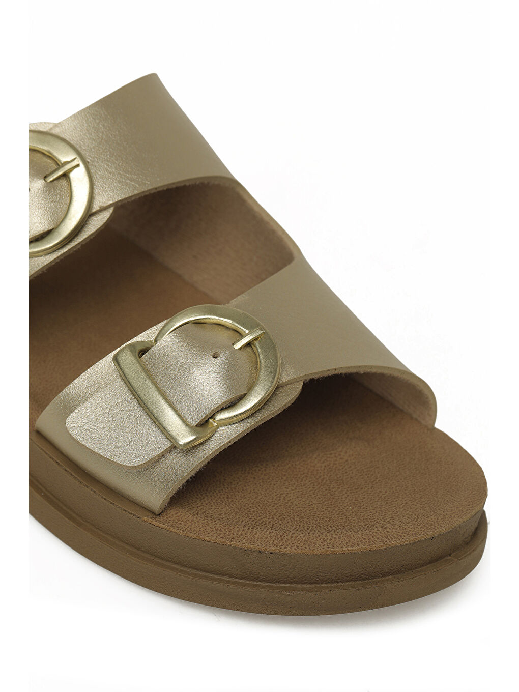 Sarı 407063.Z6FX Altın Kadın Terlik-6