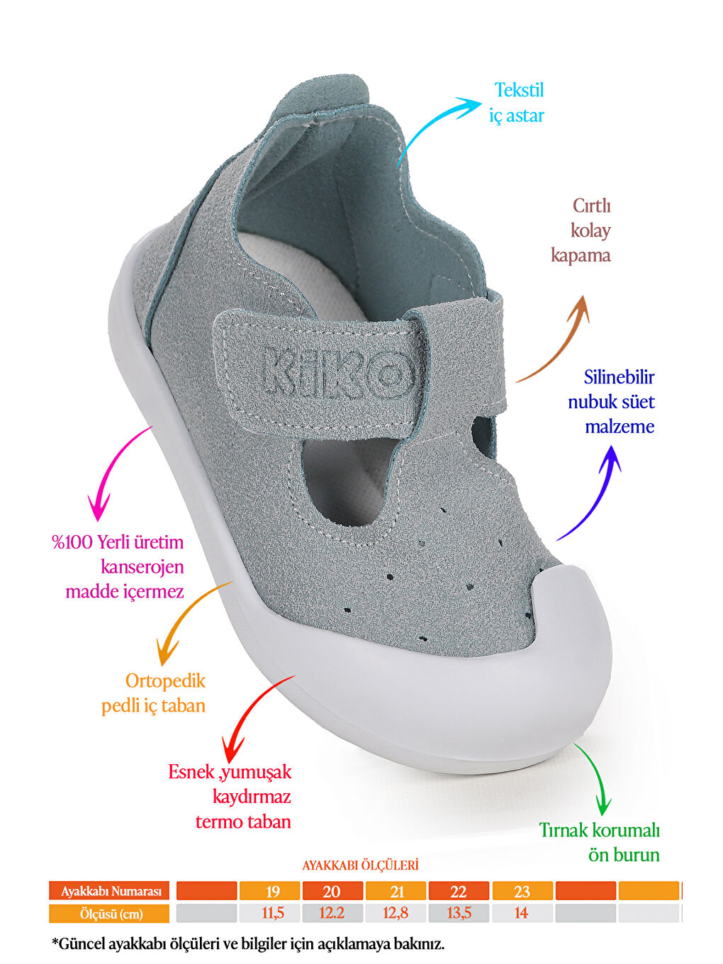 Mavi Elroy İlk Adım Cırtlı Kız Bebek Günlük Ayakkabı-1