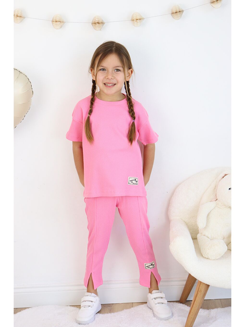 Pembe Paça Yırtıklı Takım-4