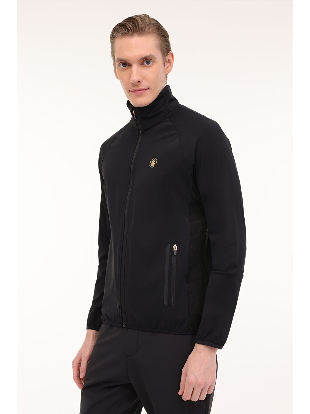 ML ZOME 18ITL-GD2 4PR Siyah Erkek Eşofman Üstü