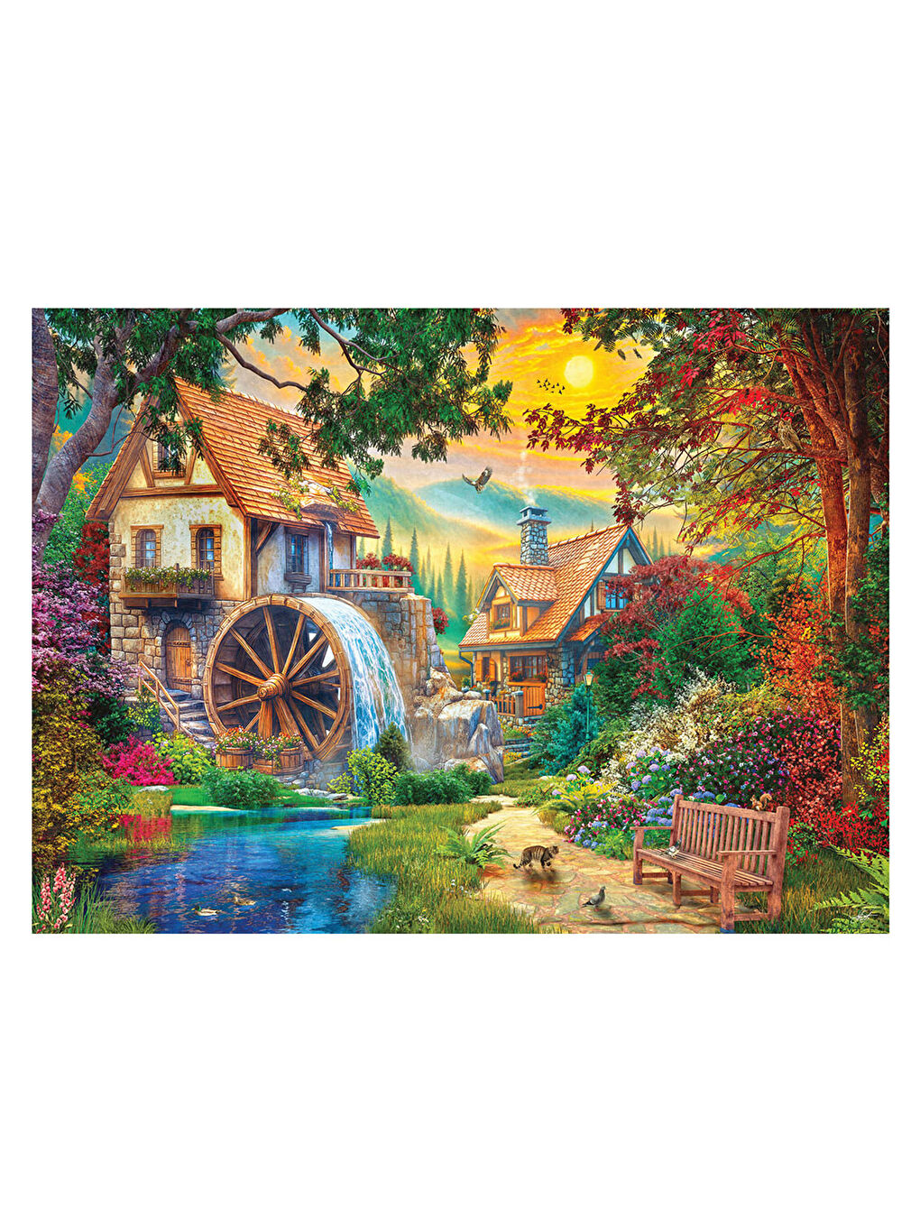 Puzzle 4000 Parça Su Değirmeni 5208-1