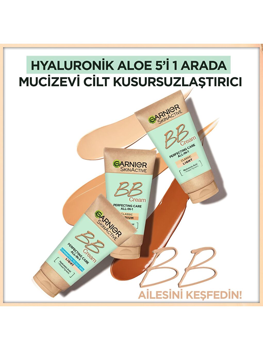 Hyaluronik Aloe Klasik BB Krem - Açık Ton-5