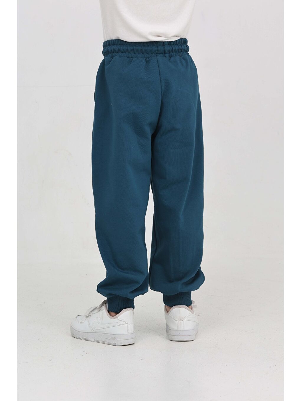 Petrol Erkek Çocuk 98 Nakışlı Eşofman Alt-4