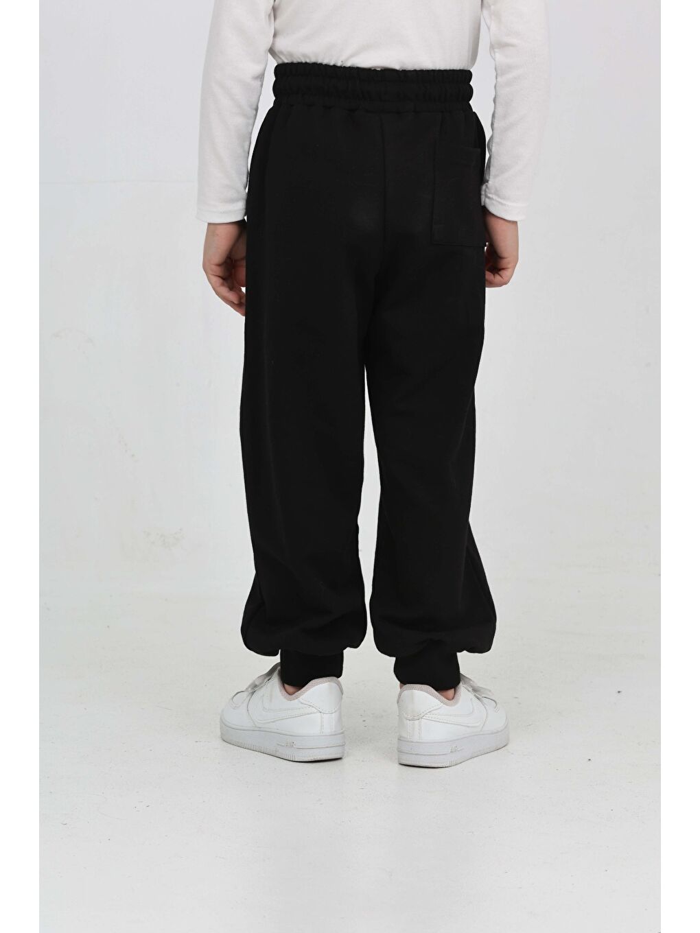 Siyah Erkek Çocuk Skate Baskılı Eşofman Alt-6