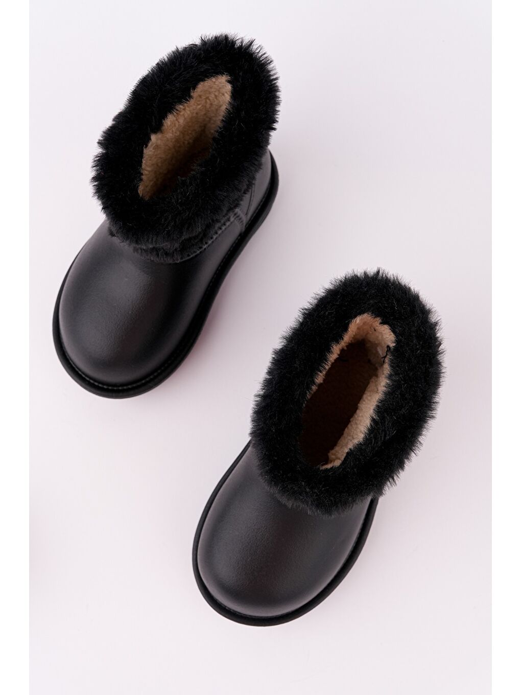 Siyah FRİGUS Çocuk Kürklü Yağmur Ve Kar Botu-1