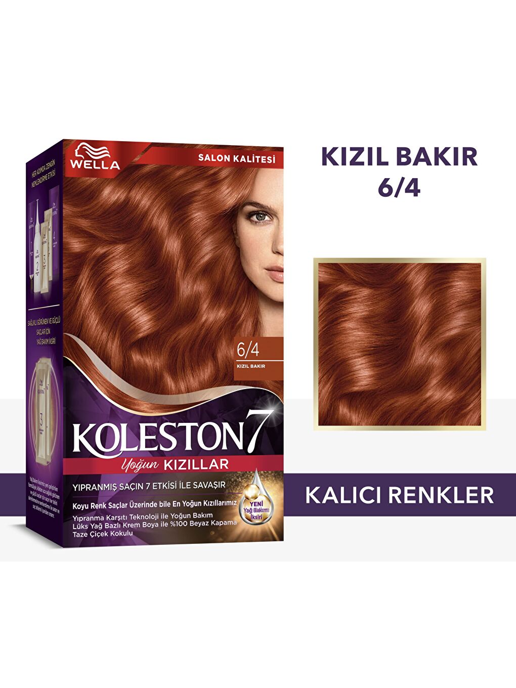 Wella Renksiz Koleston Supreme Kit 6/4 Kızıl Bakır *18 - 1