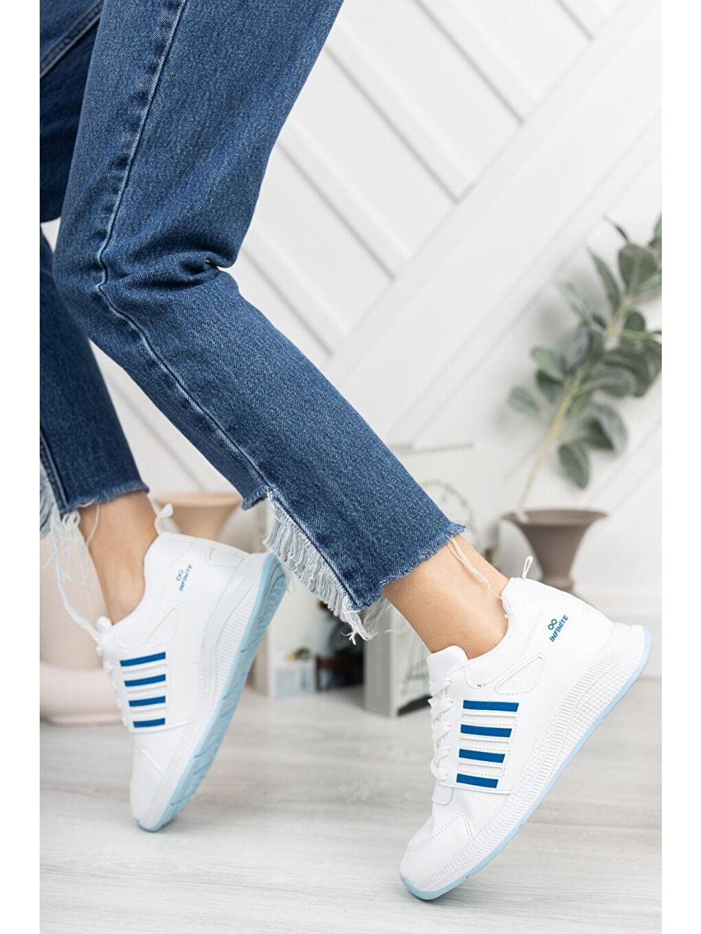 Mavi Kadın Spor Ayakkabı-2