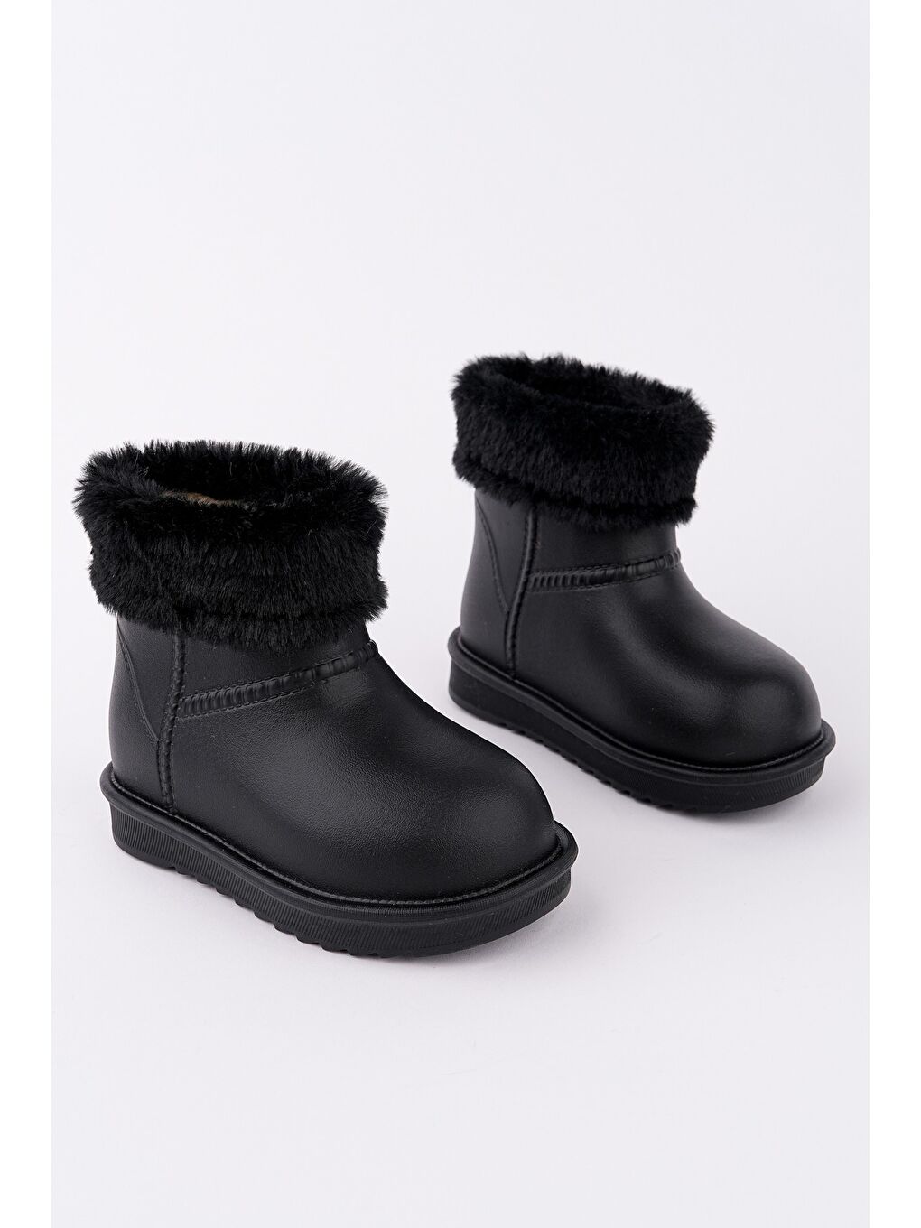 Siyah FRİGUS Çocuk Kürklü Yağmur Ve Kar Botu-2