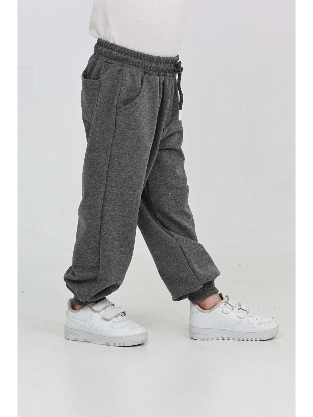 Antrasit Erkek Çocuk Skate Baskılı Eşofman Alt-2