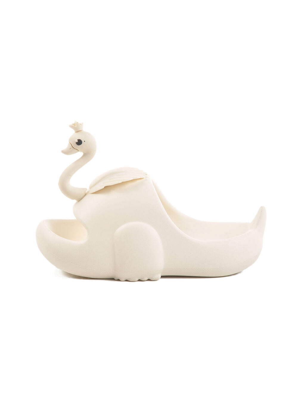 Beyaz Hafif Eva Kuğulu Kız Çocuk Terlik Kuğu P-F-1