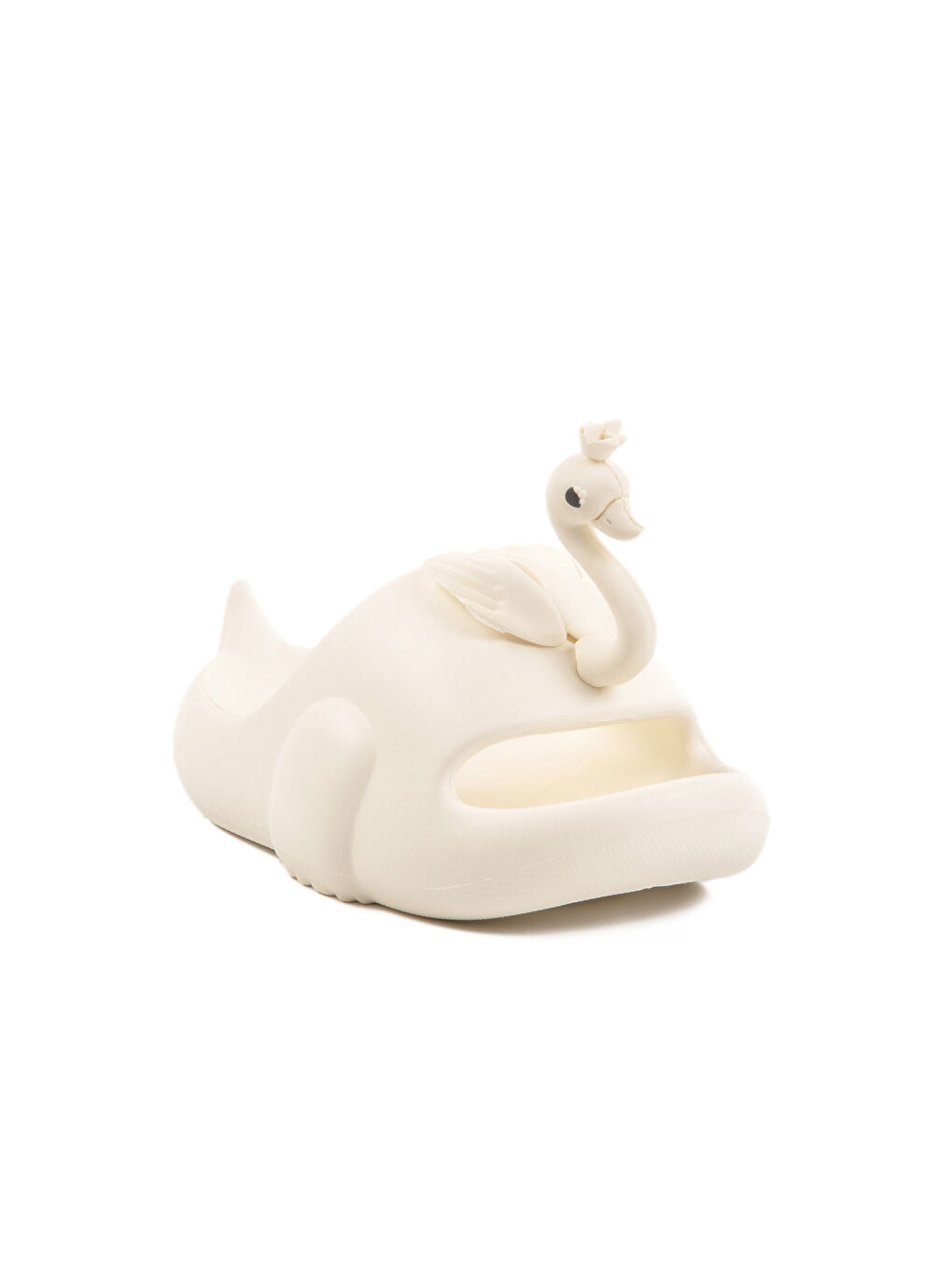 Beyaz Hafif Eva Kuğulu Kız Çocuk Terlik Kuğu P-F-2