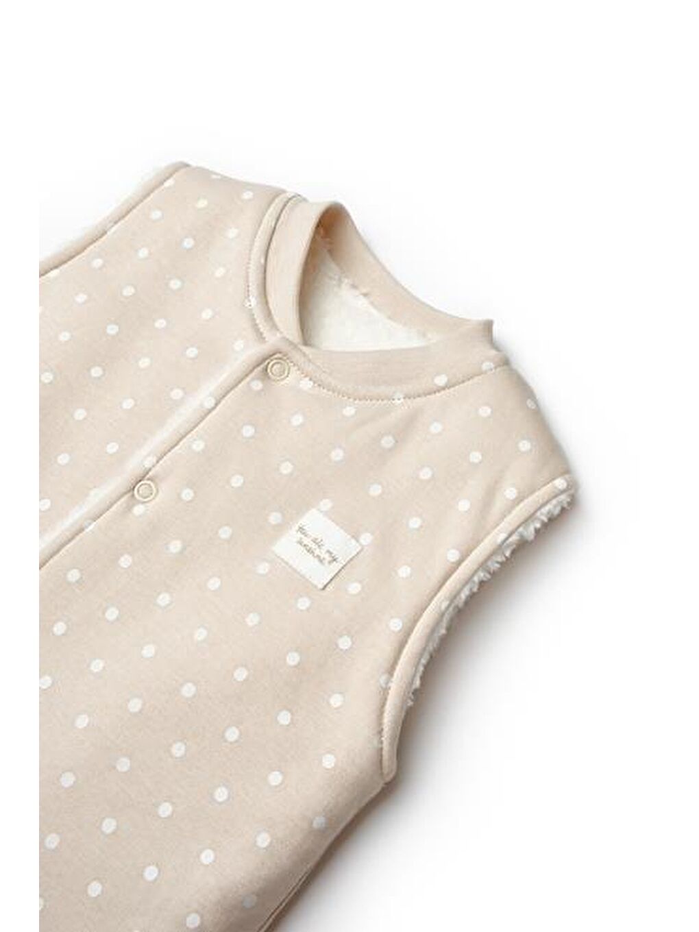 Ekru Bebek Yelek %100 Organic Pamuk Yenidoğan Serisi-CSY8116-3