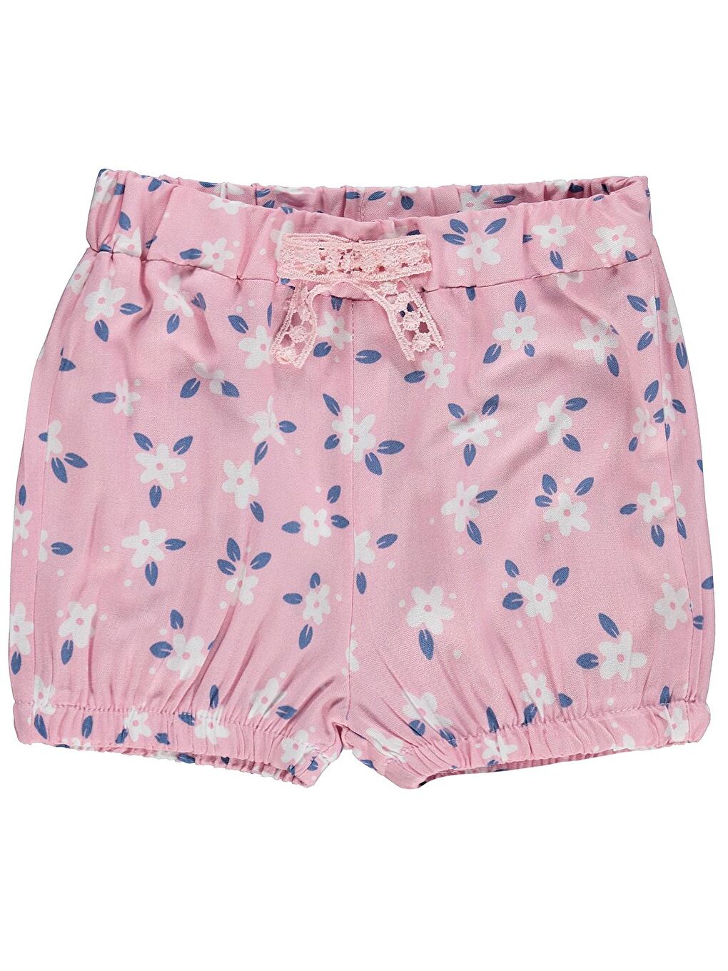 Baby Çiçek Baskılı 6-18 Ay Şort - Pembe