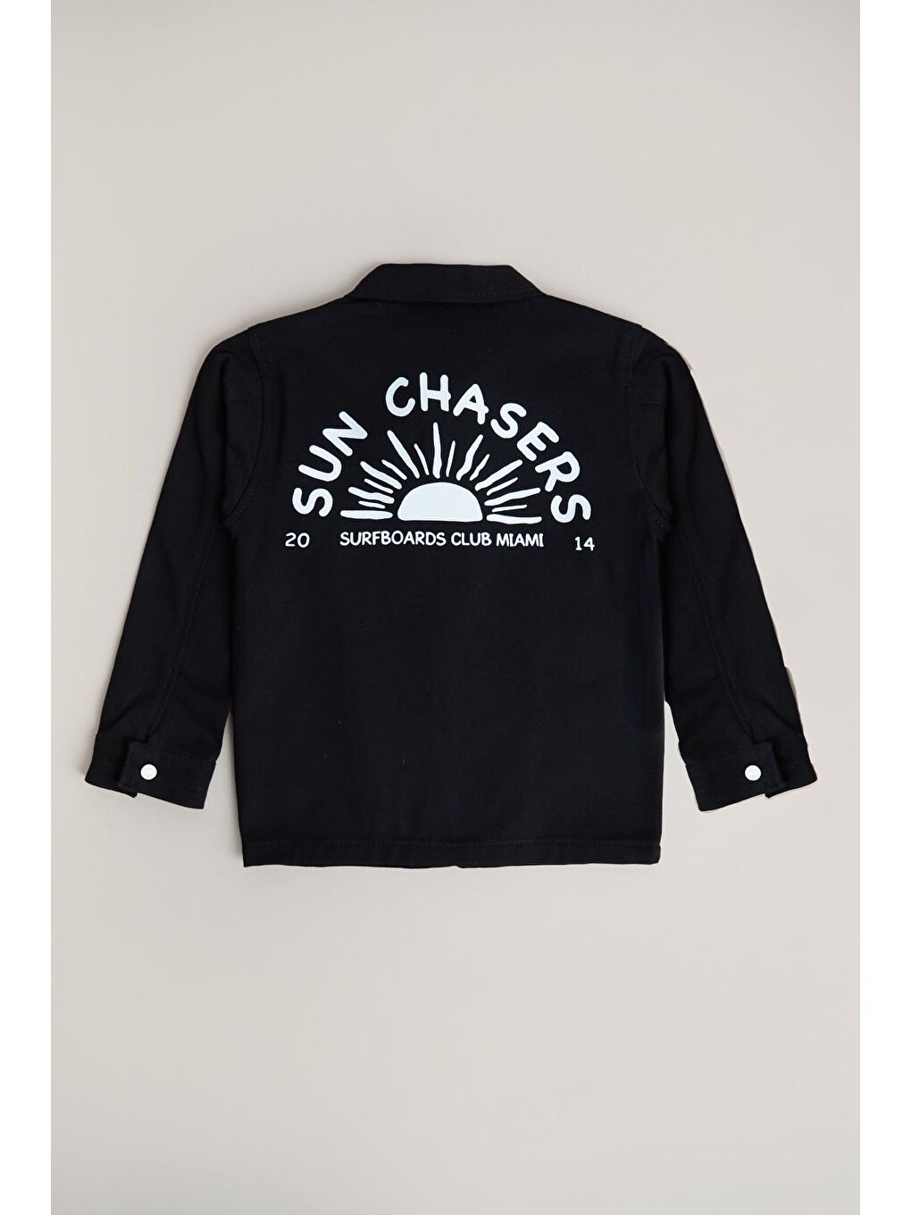 Siyah Baskılı Fermuarlı 2'li Erkek Çocuk Fermuarlı Sweatshirt ve Tişört-2