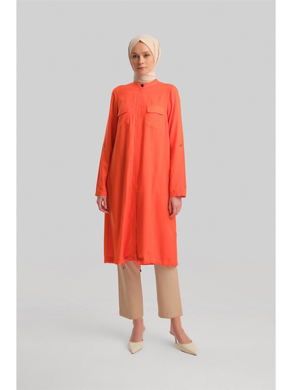 Turuncu Tunik Ort4217 Mercan