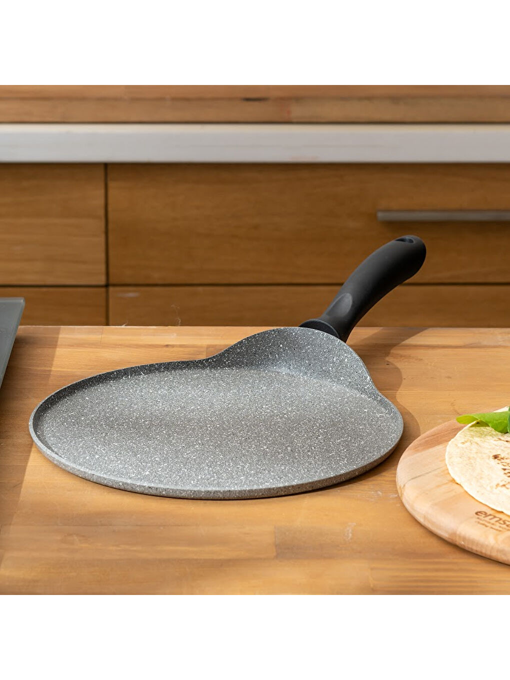 Gri Rosa Granit Krep Tavası