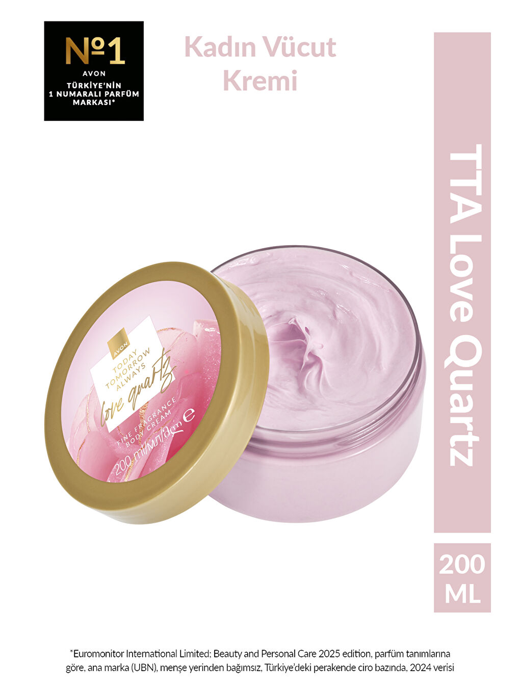 TTA Love Quartz Kadın Vücut Kremi 200 Ml.-1