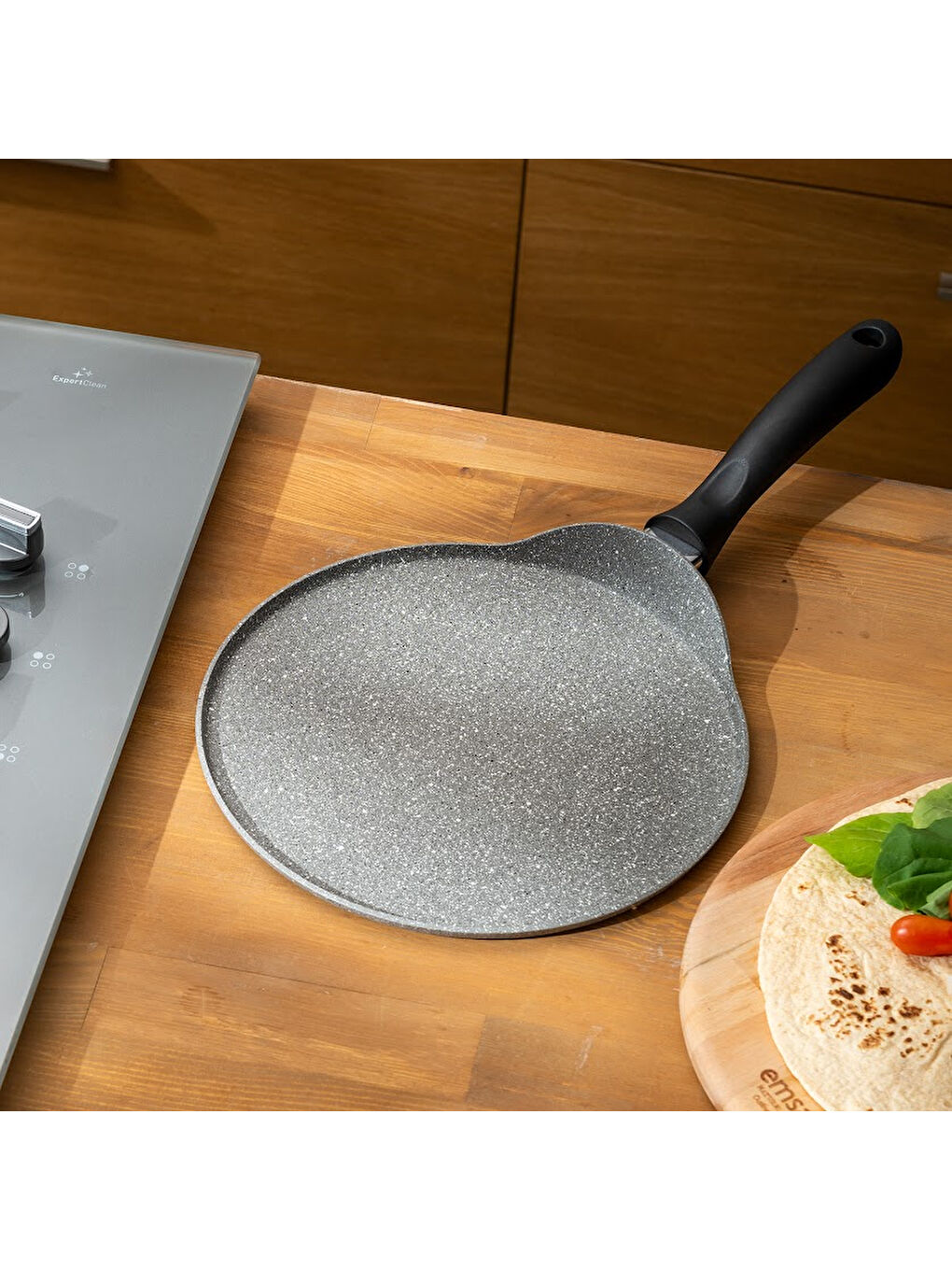 Gri Rosa Granit Krep Tavası-1