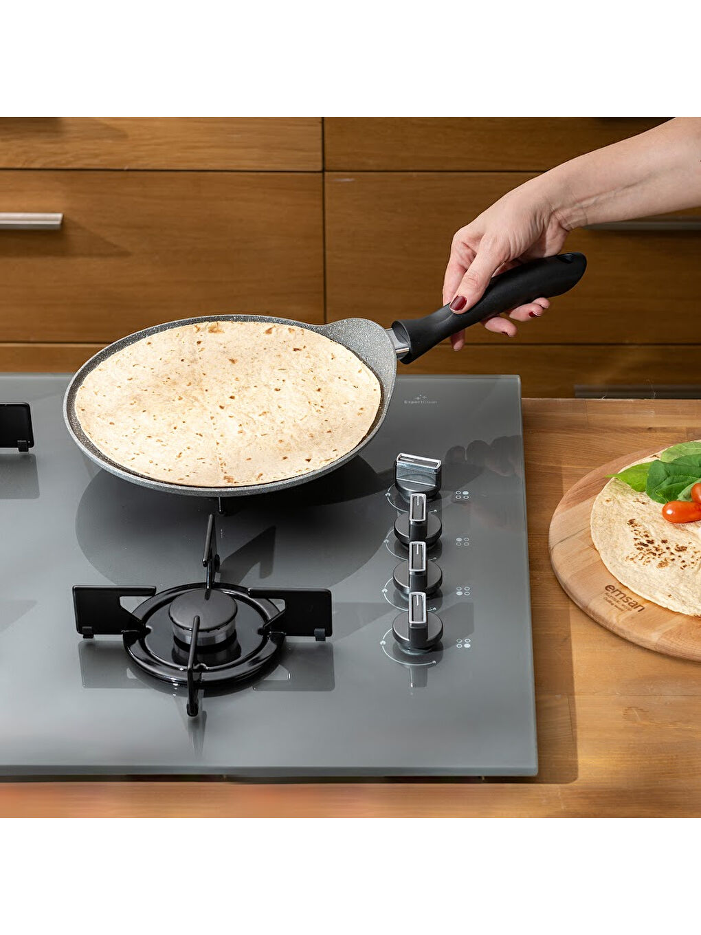 Gri Rosa Granit Krep Tavası-2