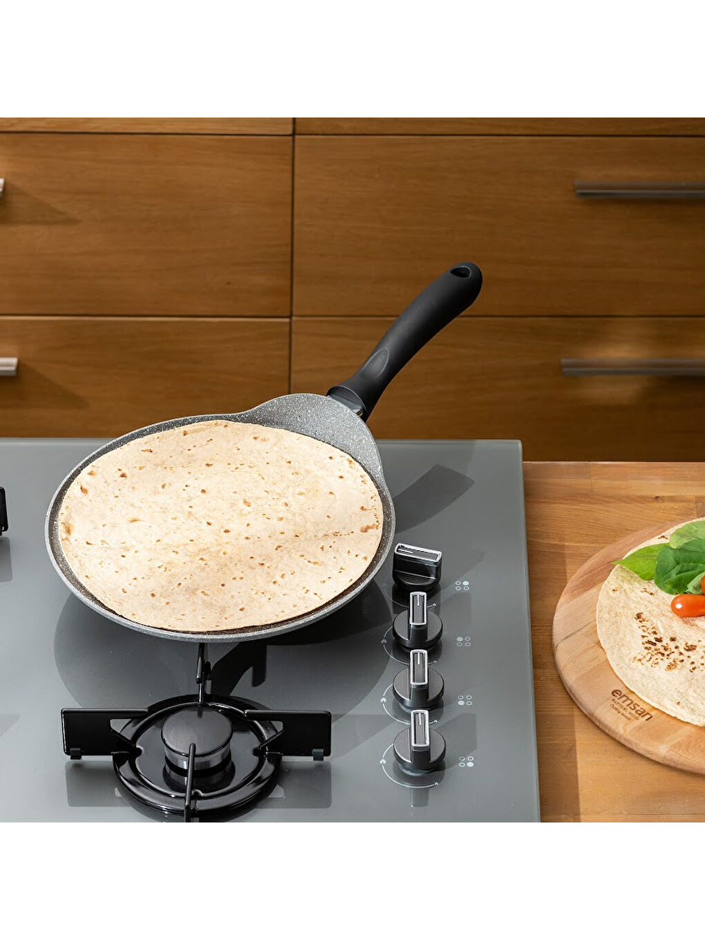 Gri Rosa Granit Krep Tavası-3