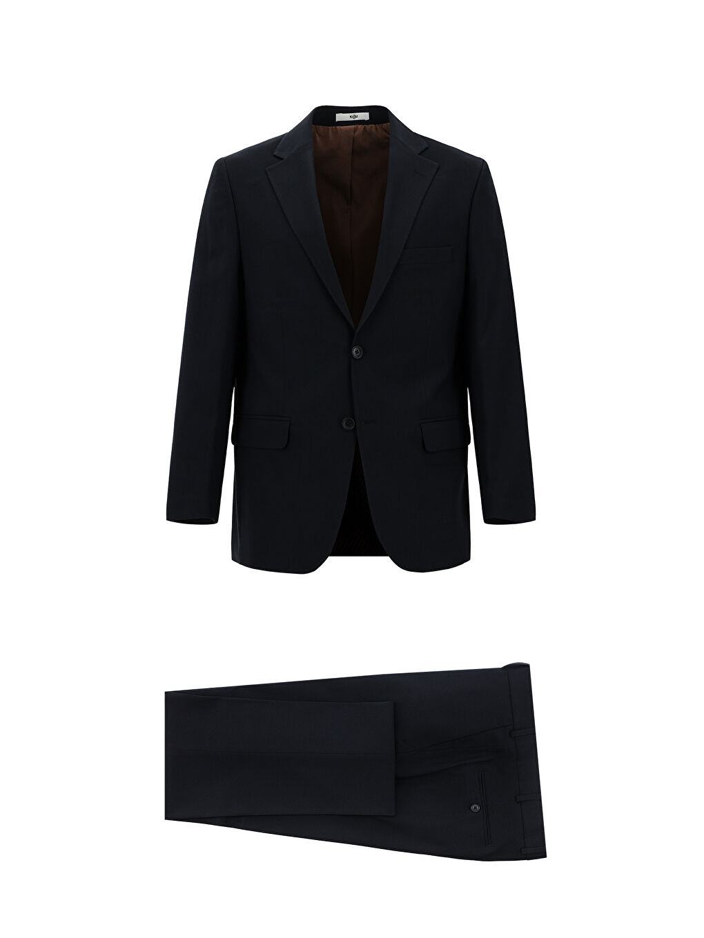 Lacivert Regular Fit Yünlü Klasik Takım Elbise