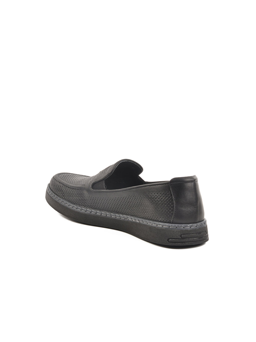 Siyah Hakiki Deri Erkek Casual Ayakkabı C330 M-3