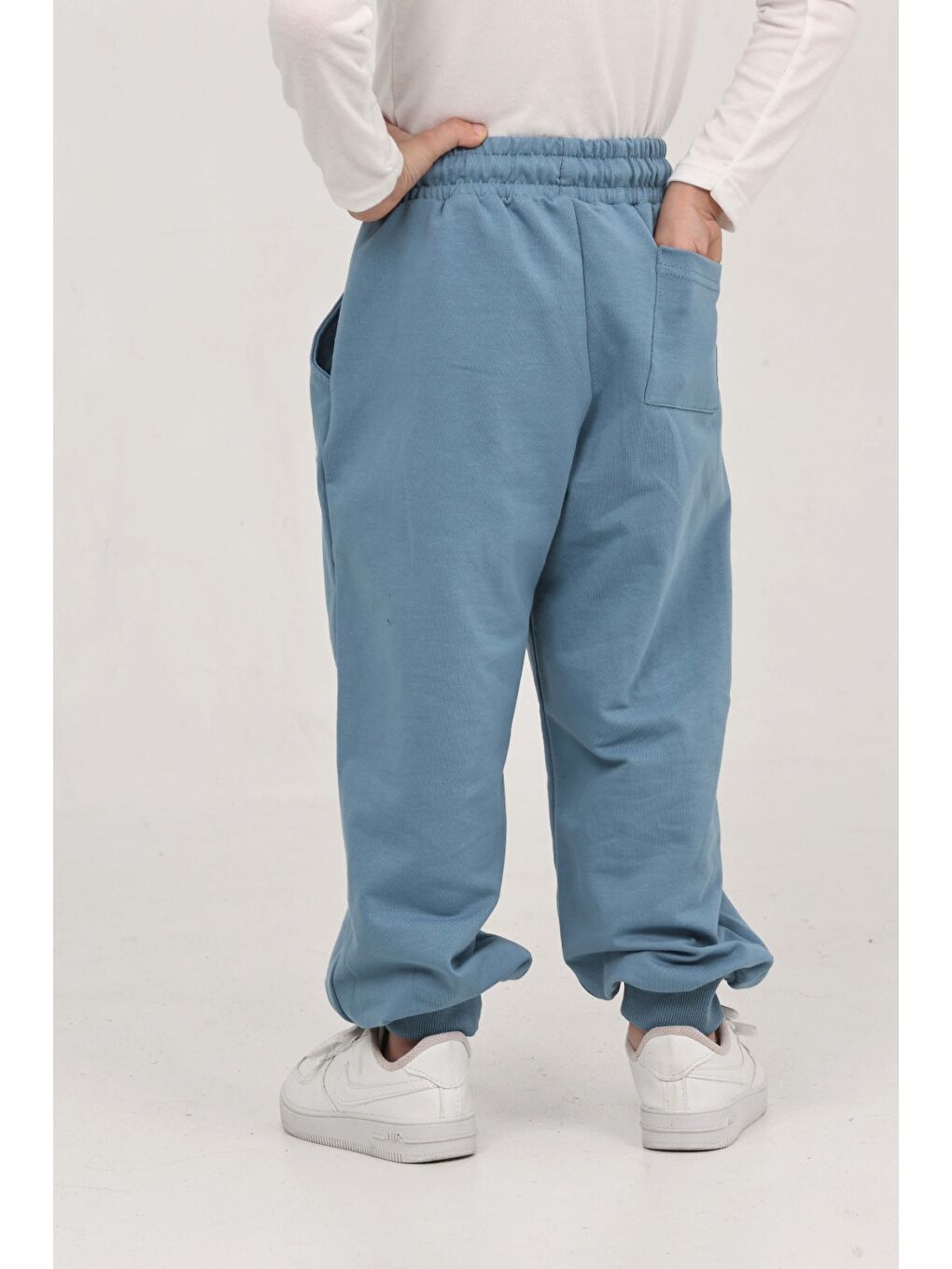 Mavi Erkek Çocuk Skate Baskılı Eşofman Alt-4