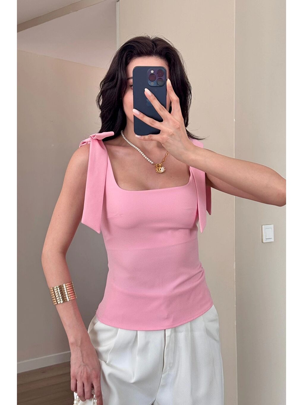 Kadın Pembe Bluz 1041-2999