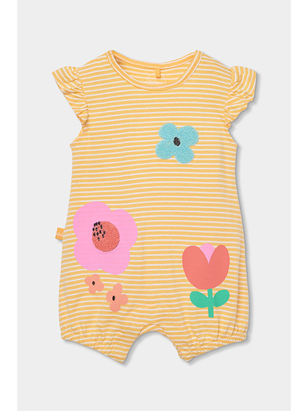 Sarı Çiçek Desenli Tulum 3-18 Ay sarı