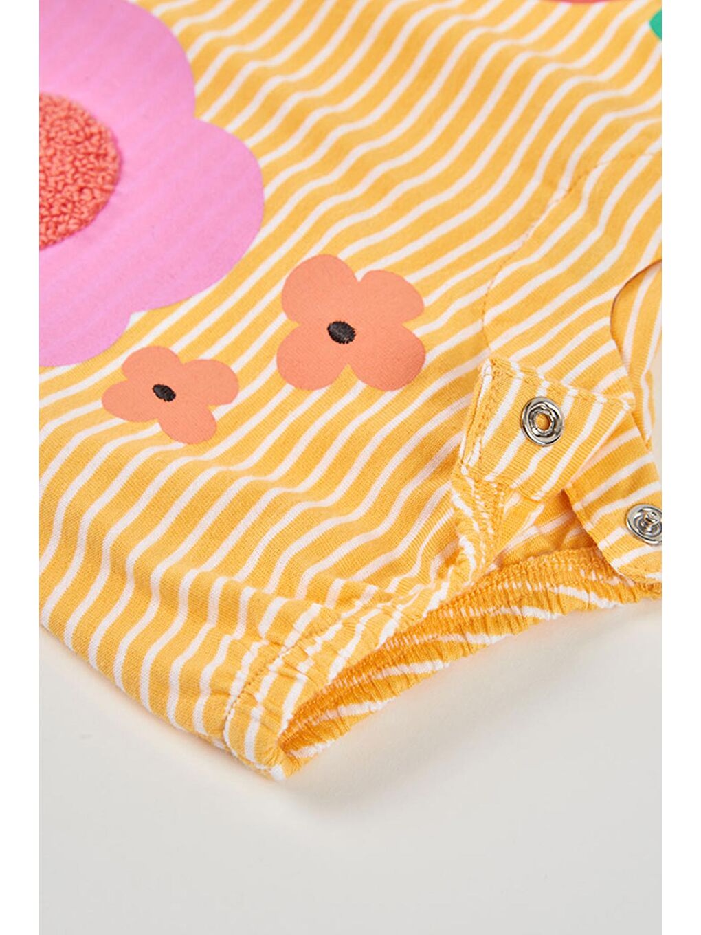 Sarı Çiçek Desenli Tulum 3-18 Ay sarı-3