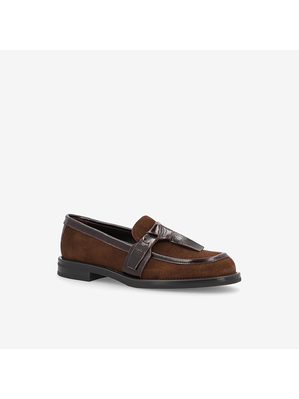 Kahverengi Kadın Acı Kahve Loafer 90c8 Softyfancy-1