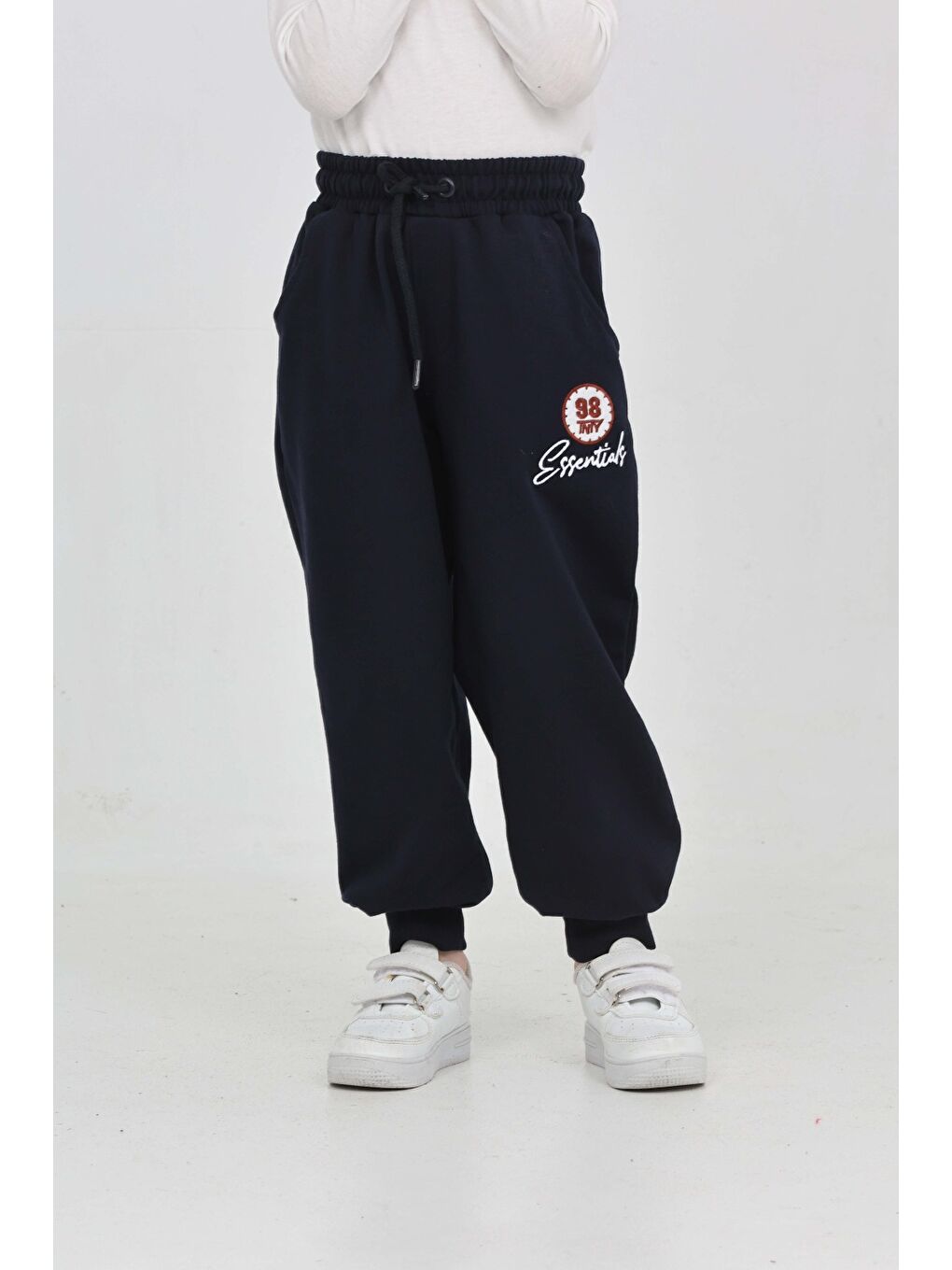 Lacivert Erkek Çocuk 98 Nakışlı Eşofman Alt-1