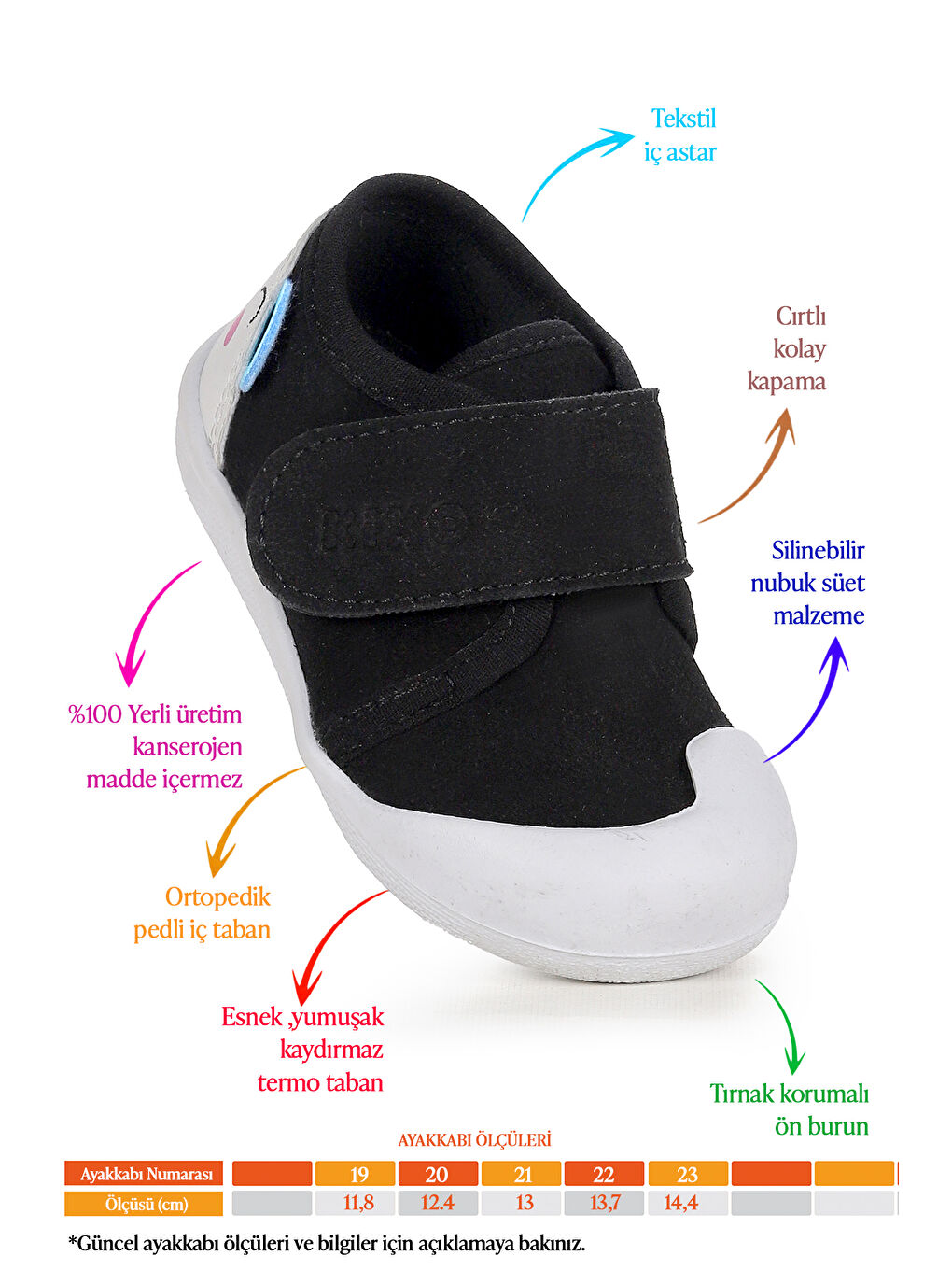 Siyah Catly Cırtlı Kız Bebek İlk Adım Ortopedik Günlük Ayakkabı-1