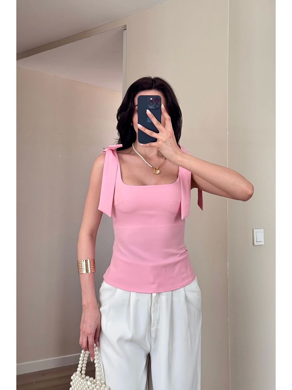 Kadın Pembe Bluz 1041-2999-3